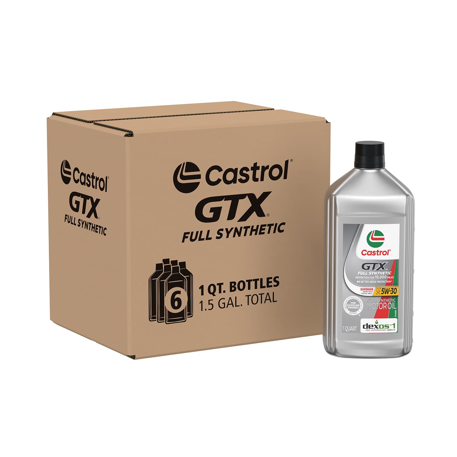 Amazon.com: Castrol GTX Full Synthetic 5W-30 Motor Oil, 1 Quart